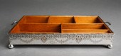 STERLING SILVER AND WOOD DESK