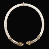 Sterling silver and yellow gol