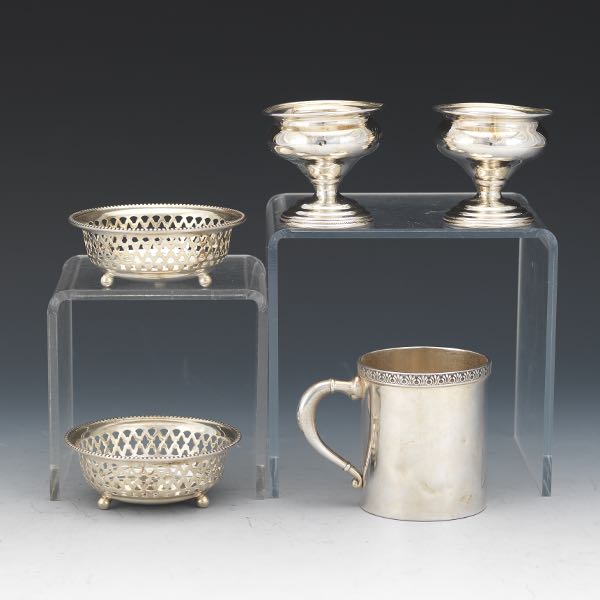 STERLING SILVER BABY CUP, PAIR OF