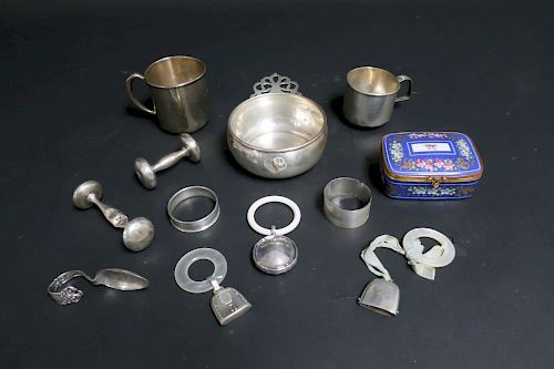 STERLING SILVER BABY ITEMS, TIFFANY