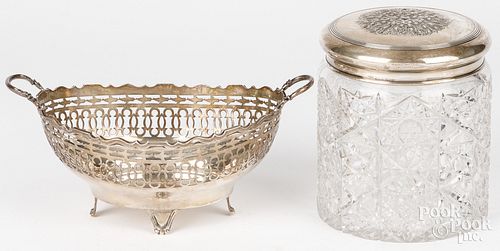STERLING SILVER BASKET,