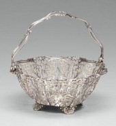 Sterling silver basket, openwo