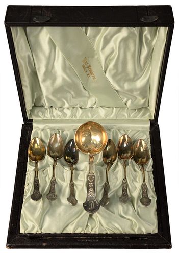 STERLING SILVER BERRY SET, HAVING