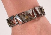 STERLING SILVER BERYL STONE PA