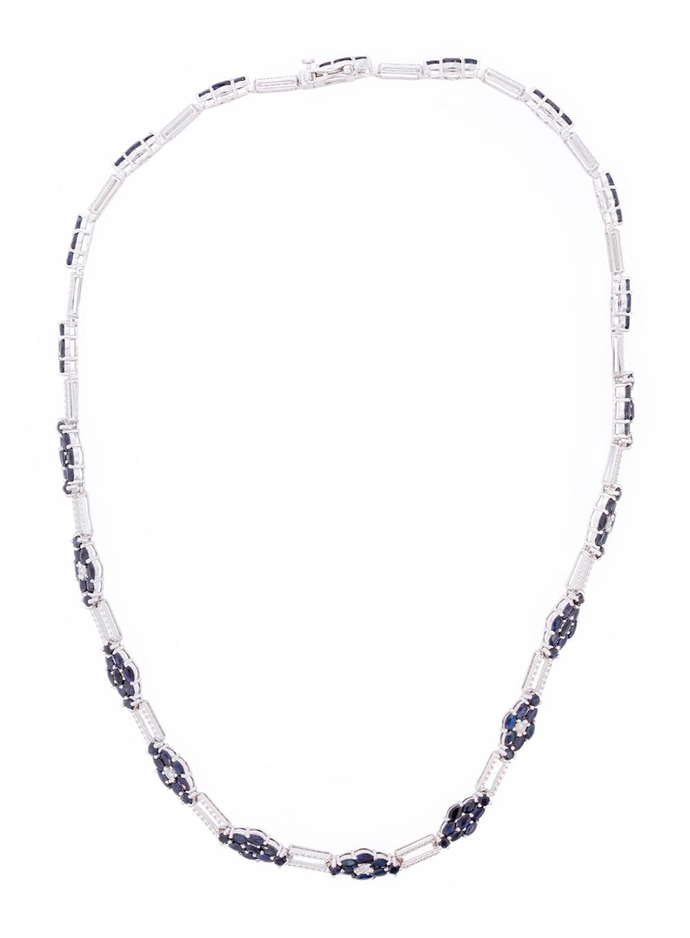 STERLING SILVER, BLUE SAPPHIRE,