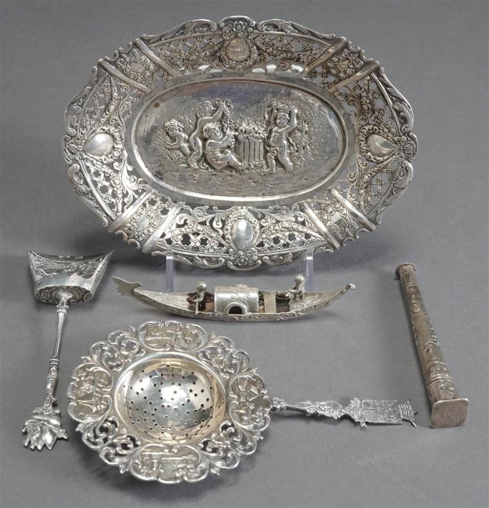 STERLING SILVER BOAT AND SUGAR