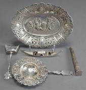 STERLING SILVER BOAT AND SUGAR