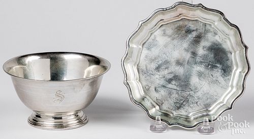 STERLING SILVER BOWL AND SMALL