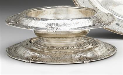 Sterling silver bowl and stand   