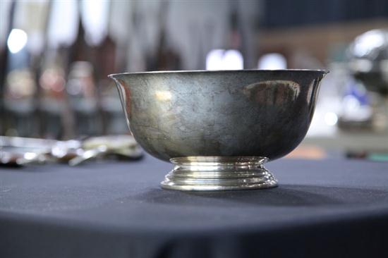 STERLING SILVER BOWL. Footed bowl