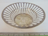 STERLING SILVER BREAD BOWL, JF