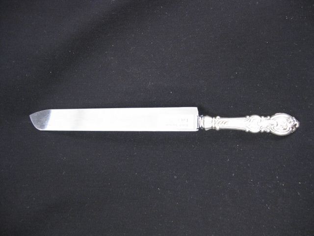 Sterling Silver Bread Knife fancy