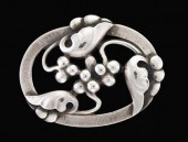Sterling silver brooch, Georg