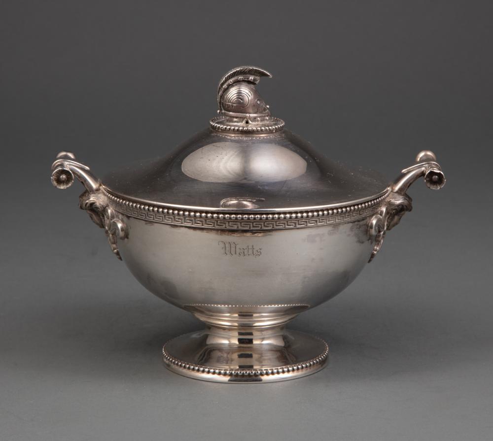 STERLING SILVER BUTTER DISH, JOHN