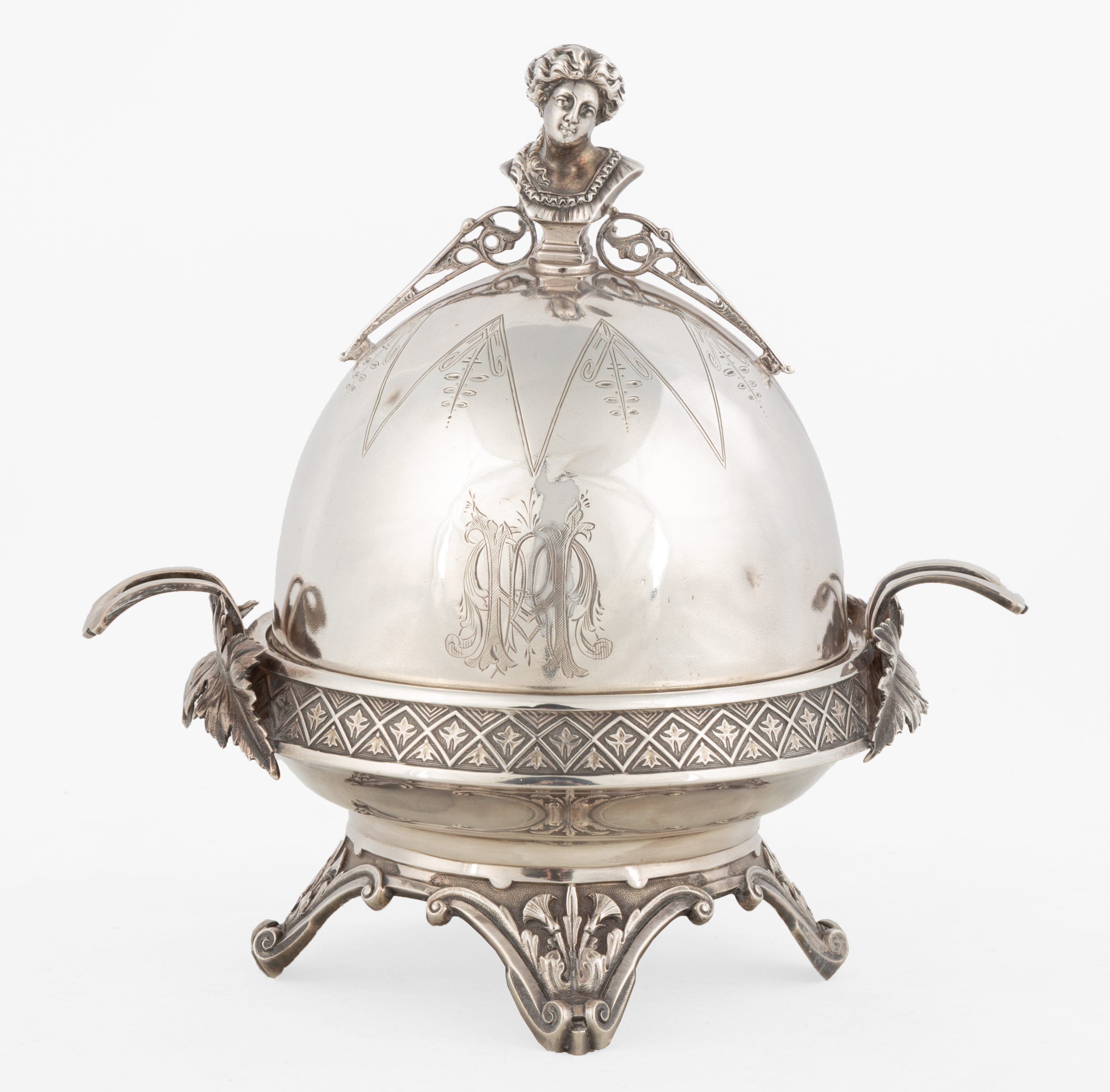 STERLING SILVER BUTTER DISH