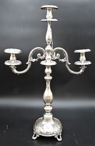 STERLING SILVER CANDELABRA,