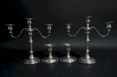 STERLING SILVER CANDELABRA & L