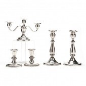 STERLING SILVER CANDELABRUM AN
