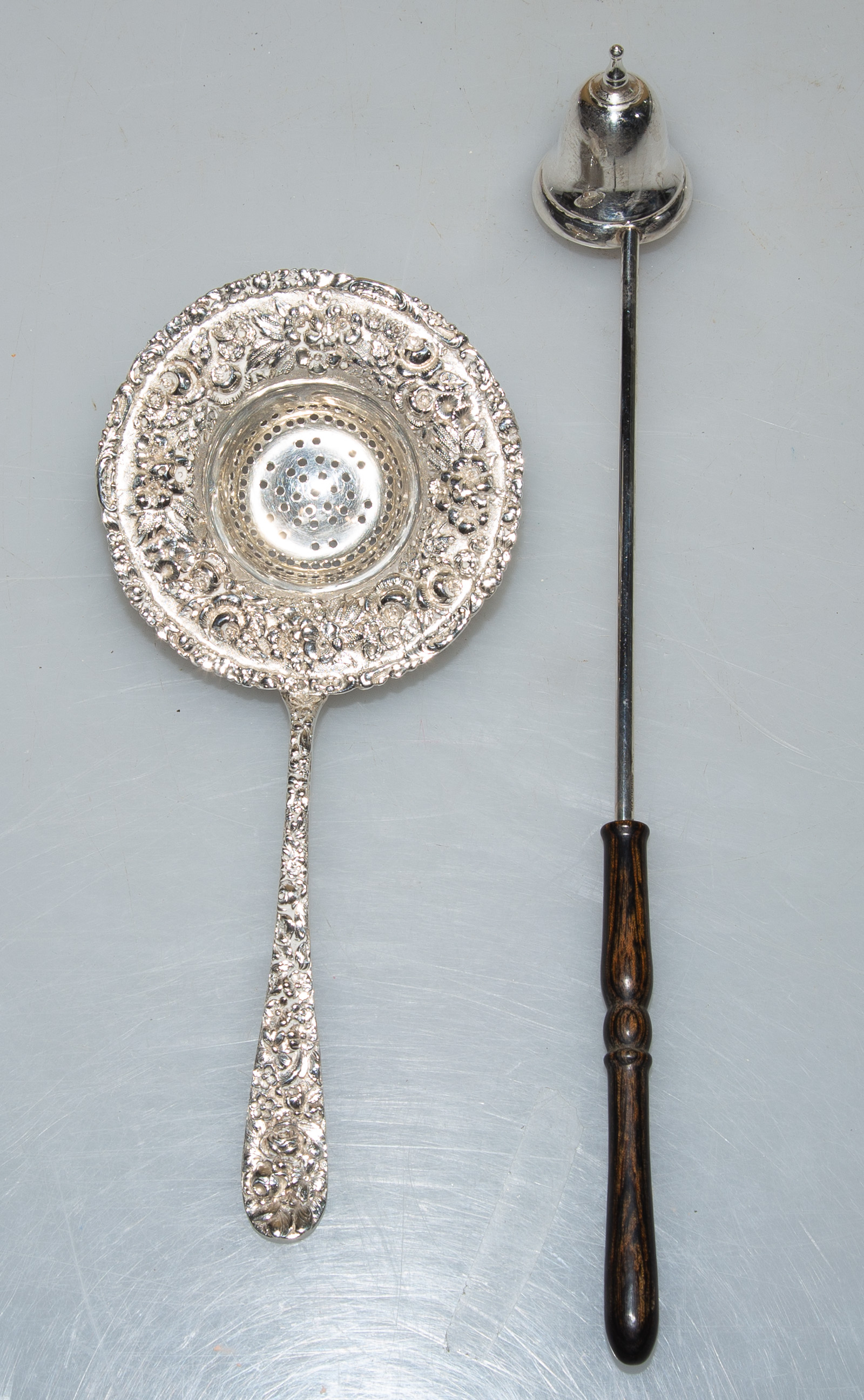 STERLING SILVER CANDLE SNUFFER &