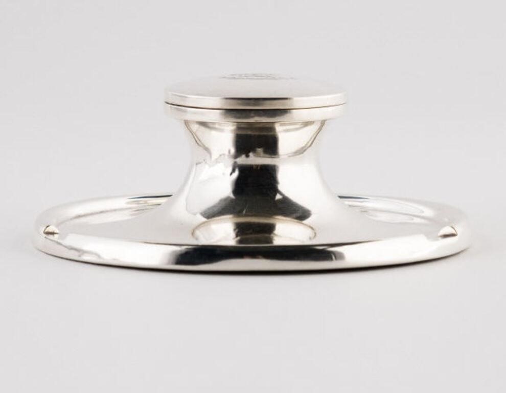 STERLING SILVER CAPSTAN - INKWELLAn