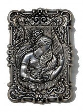 STERLING SILVER CARD CASE TRIN