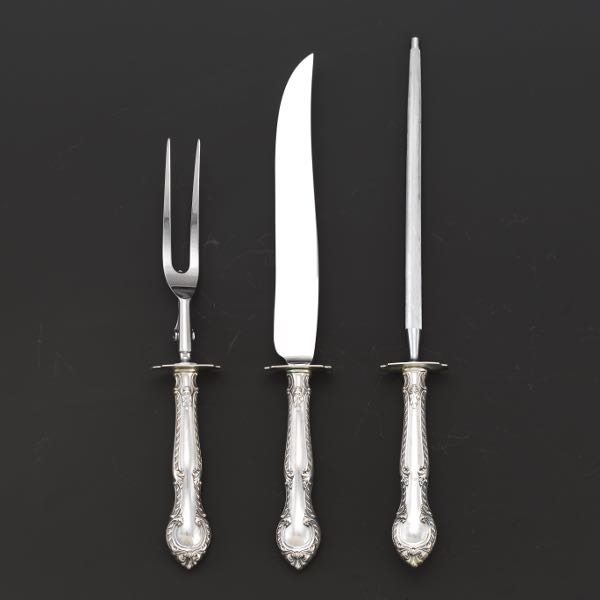 STERLING SILVER CARVING SET 