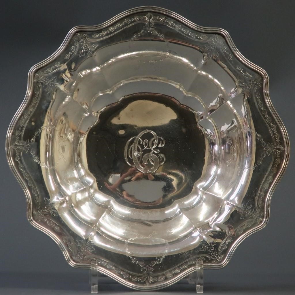 Sterling silver centerpiece dish,