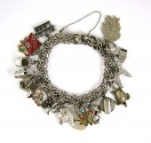 STERLING SILVER CHARM BRACELET