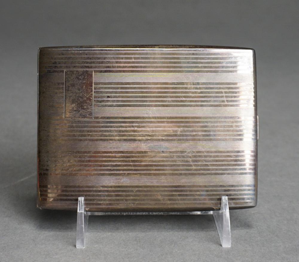 STERLING SILVER CIGARETTE CASE, 3.2