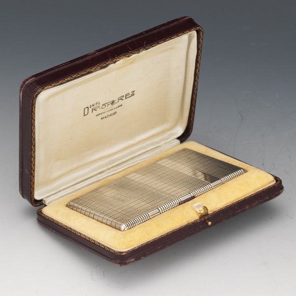 STERLING SILVER CIGARETTE CASE IN