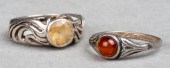 STERLING SILVER CITRINE & AMBE