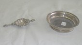 Sterling Silver Coaster and Te