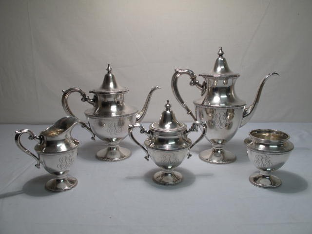 Sterling silver coffee and tea