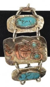 STERLING SILVER COPPER OVERLAY