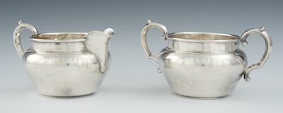 Sterling Silver Creamer and Sugar