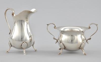 Sterling Silver Creamer and Sugar
