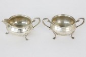 STERLING SILVER CREAMER AND SU