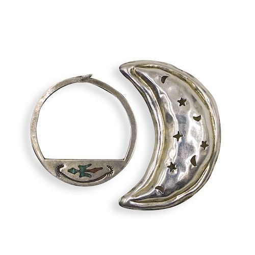 STERLING SILVER CRESCENT MOON