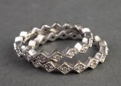 STERLING SILVER & CRYSTAL JAGG
