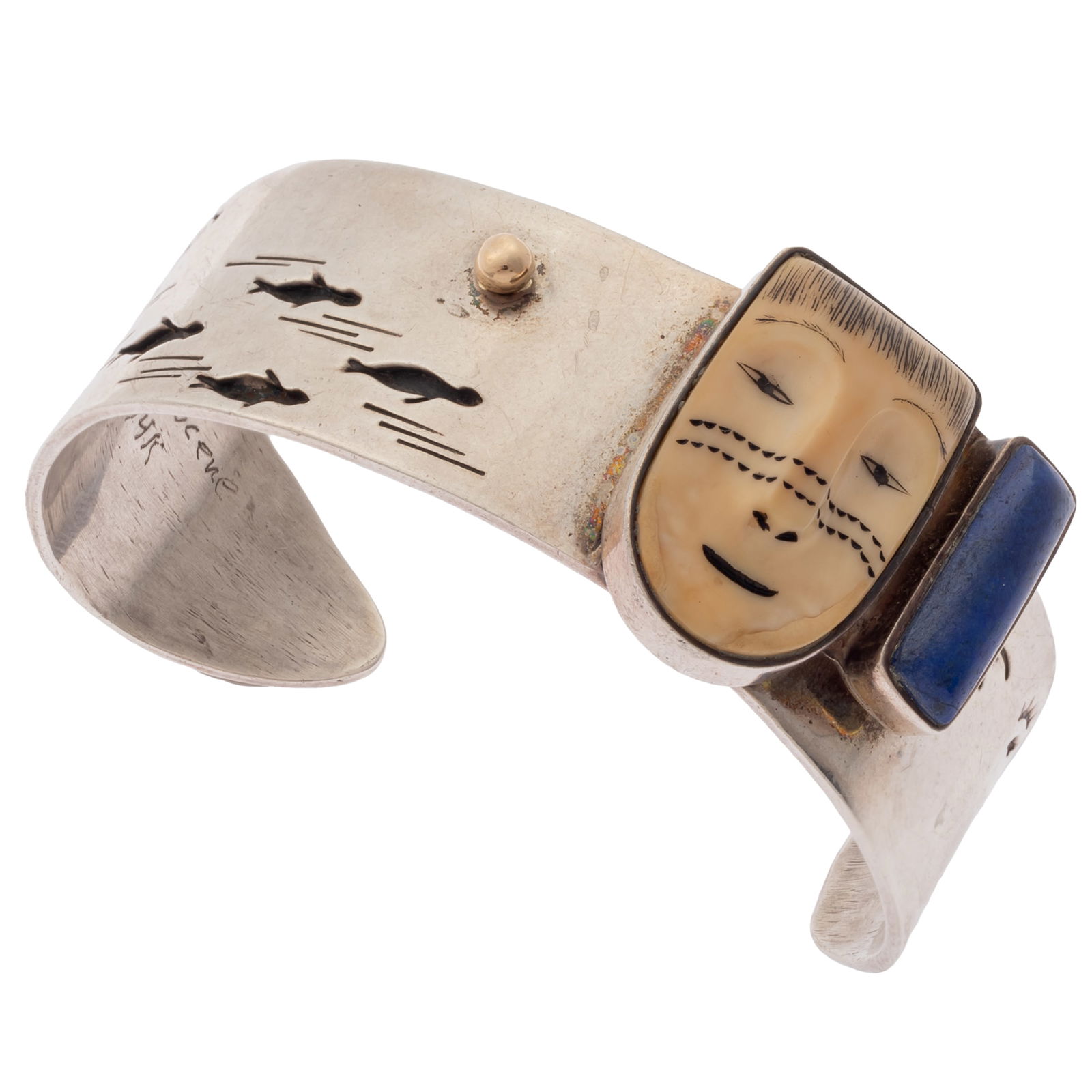 STERLING SILVER CUFF BRACELET,