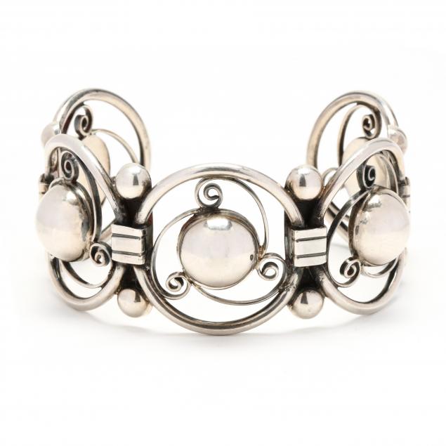 STERLING SILVER CUFF BRACELET,