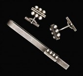 Sterling silver cufflinks and