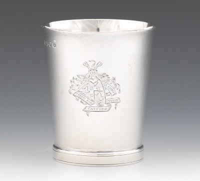 Sterling Silver Cup English Dated
