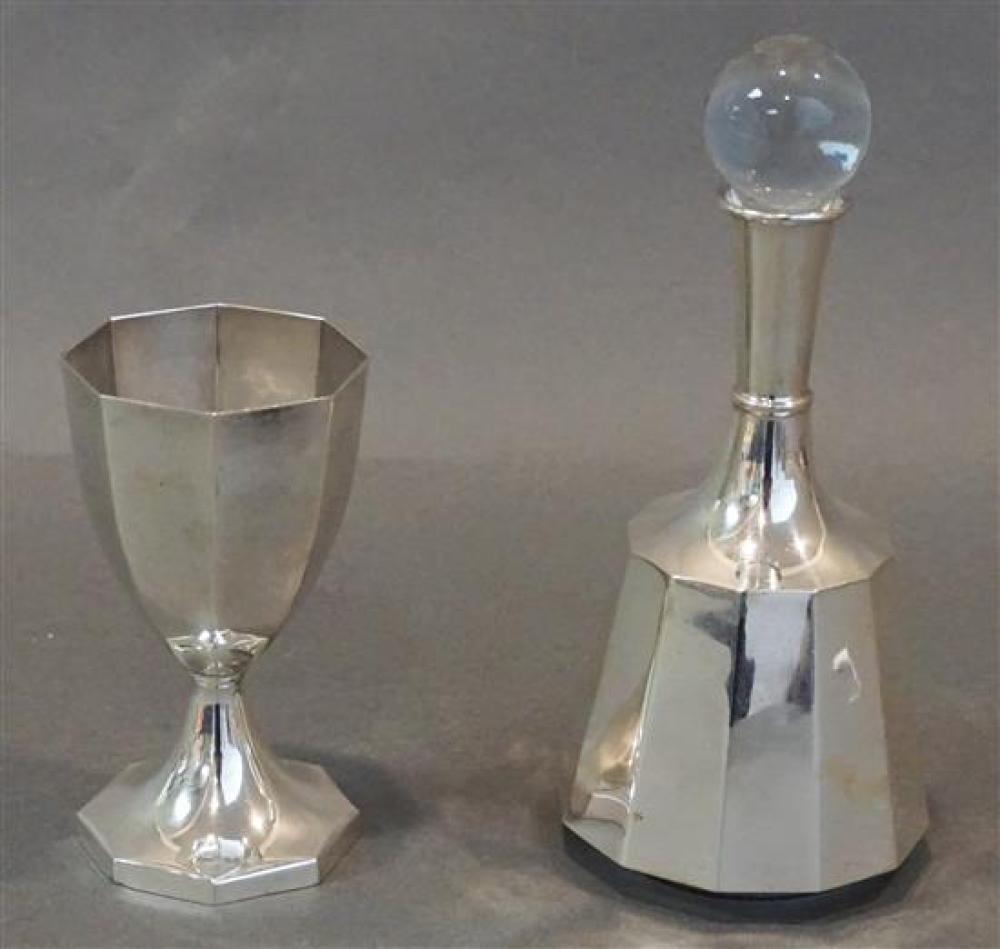 STERLING SILVER DECANTER WITH