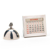 STERLING SILVER DESK CALENDAR