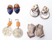STERLING SILVER EARRINGS, TIGE