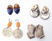 STERLING SILVER EARRINGS, TIGE
