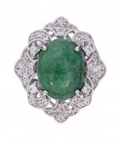 STERLING SILVER, EMERALD, COLO