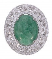 STERLING SILVER, EMERALD, COLO