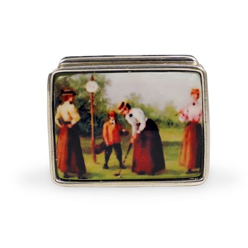 STERLING SILVER ENAMEL PILL